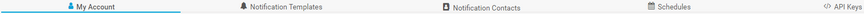 Account Settings Tabs Account Settings Tabs